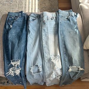 Lot of size 4 jeans- H&M/Abercrombie/target(wild fable)